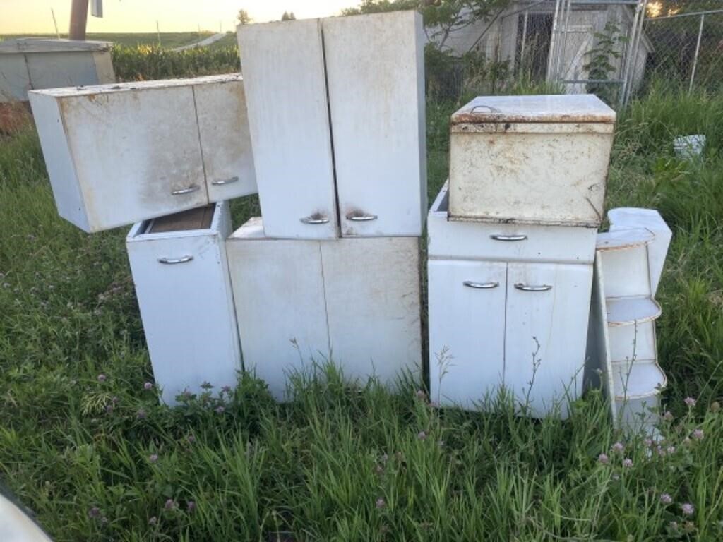 Vintage metal cabinets