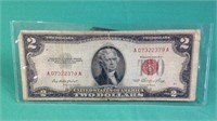 Two dollar red Seal Note 1953