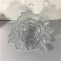 GLASS ICICLE BOWL