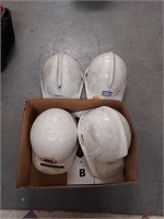 4 HARD HATS