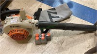 Stihl brand leaf blower, model SH 85C, with two