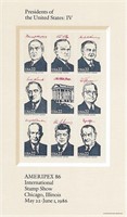 Presidents of the United States: IV Souvenir Stamp