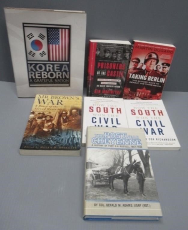 Collection of military books including Taking
