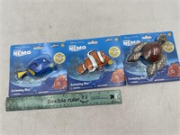 NEW Lot of 3- Disney Finding Nemo Swimming Mini