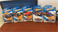 5 New Hot wheels on card