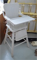 Vtg Painted Wood Chair