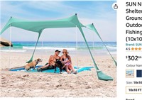 SUN NINJA Pop Up Beach Tent Sun Shelter