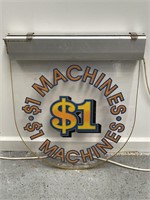Poker Machine Advertising Light - 470 x 530
