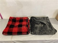 2 Ralph Lauren Fleece Throw Blankets