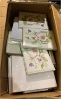 Large box lot of hundreds of greeting cards Pansy