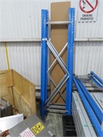 Steel Shelving System 5 Uprights, 18 Beams