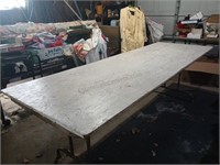 White Painted Work Table 29x95x32