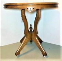 Oval Eastlake Occasional Table