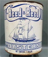 REED & REED 1 GALLON OYSTER CAN