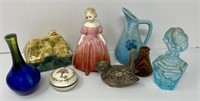Signed and Bermuda Pottery Figurines