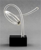 Whitfield & Kelemen Abstract Glass Sculpture, 1989