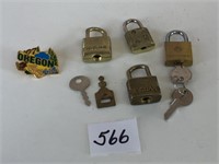 GROUP OF MINIATURE LOCKS AND KEYS