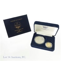 1991 American Eagle $10 Gold & Silver Dollar (2)