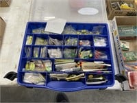 Tackle Box with Hooks and Jigs