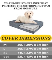 New, Size L, SELUGOVE Dog Bed Replacement Cover