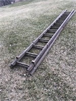 24 foot wooden extension ladder