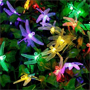 NEW LED Dragonfly Fairy Lights Solar