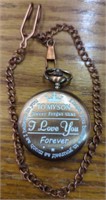 To my son pocket watch