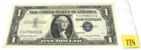 $1 silver certificate, series of 1957B, Unc.