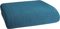 100% Cotton Bed Blanket, King, Teal Green