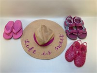 Girls Shoes and Hat