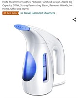 MSRP $20 Hilife Portable Clothes Steamer