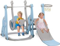 USED-4-in-1 Slide & Rocking Toy Set for Kids, Play