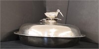 Sheffield Silver PlateServer American Woodcock top