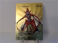 Pokemon Card Rare Gold Deoxys V