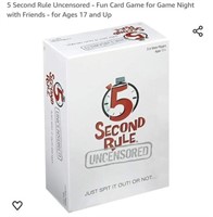 MSRP $12 5 Second Rule Game