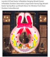 MSRP $15 Easter Inflatable Door Wreath