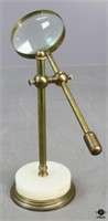 Brass & Stone Magnifying Glass