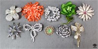 Brooches / 10 pc