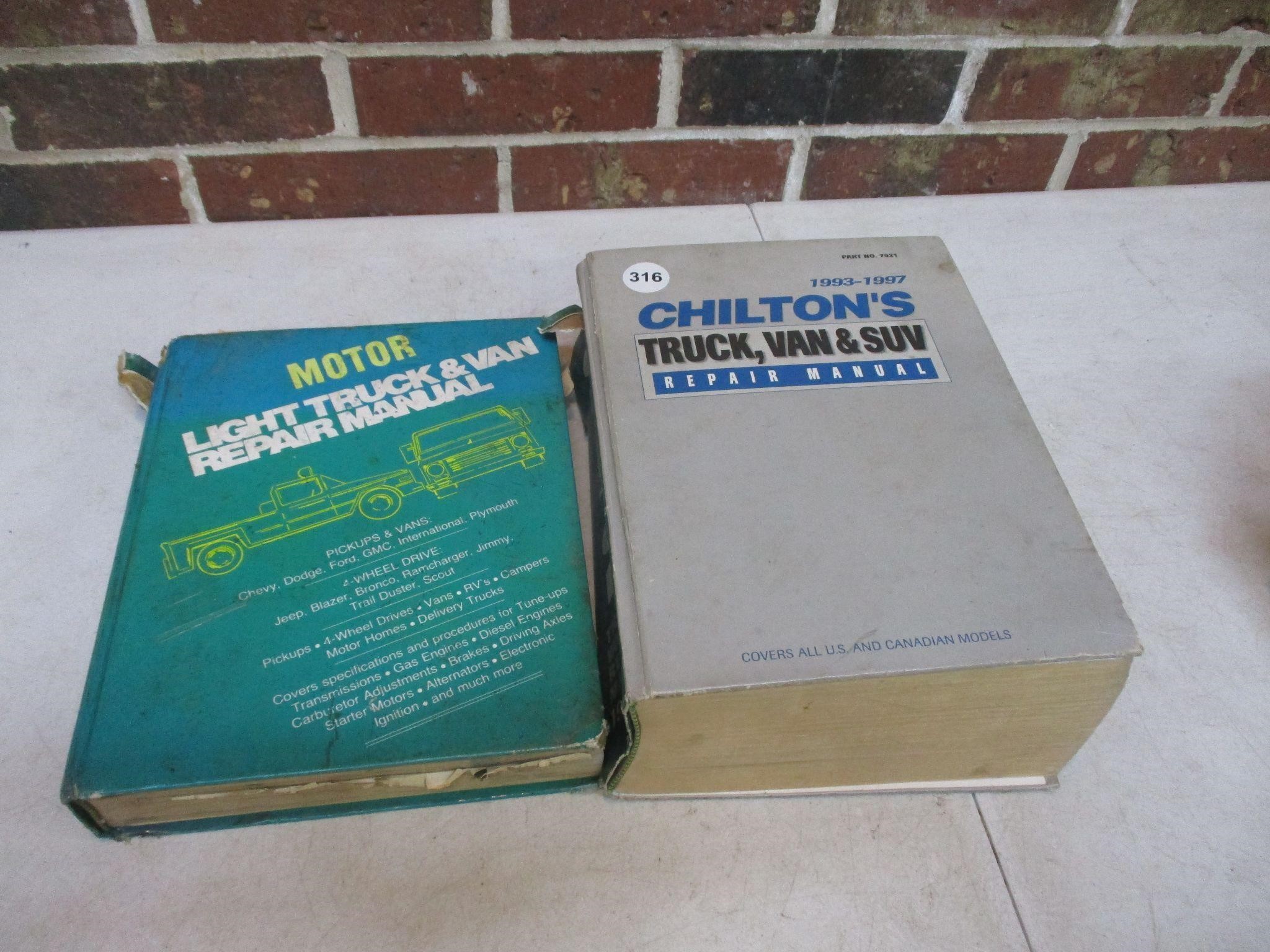 2 Vehicle Manuals - Chiltons +