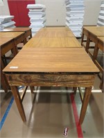 4 maple base school desks