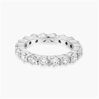 14K WHITE GOLD 4.25CT DIAMOND ETERNITY RING