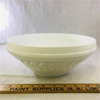 Large Milk Glass Fruit Bowl (10" Diameter)