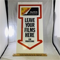 Kodak Film Processing Sign (23" x 12")