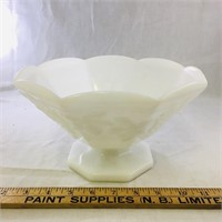 Vintage Milk Glass Fruit Bowl (9" Diameter)