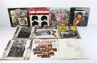 (10) The Beatles Vintage Vinyl Record Album Lot