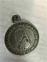 British Naval half penny 1812.  The obverse has a