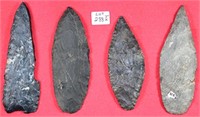 Frame of 4 Early Archaic Knives