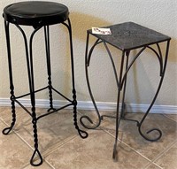 Z - LOT OF 2 PLANT  ART STANDS (S33)