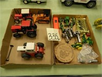 Flat Of 1/64 John Deere Tractors, Pewter Tractors,