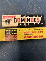 2 Vintage Domino Sets